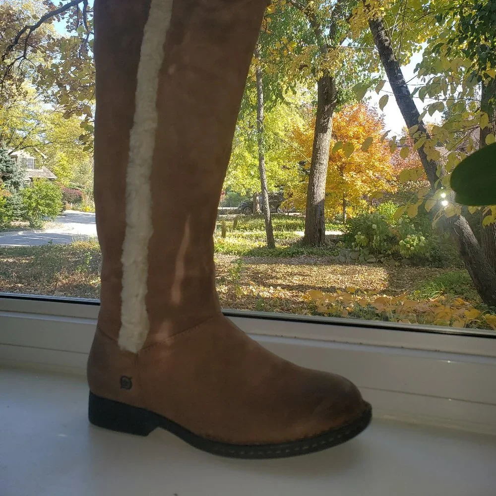 BORN Burnished Calf Knee-high Boots - Picture 3 of 16